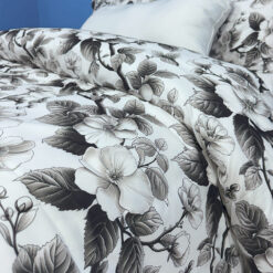 Alternative view of Combo duvet más plumón flor grande gris