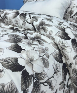 Alternative view of Combo duvet más plumón flor grande gris