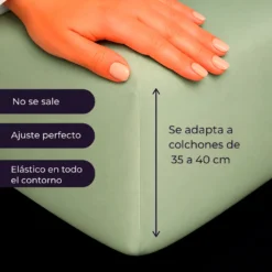 Juego de S banas Verde Oliva Casa LiLe