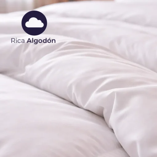 Duvet Hotelero Blanco 200 Hilos Algod n 100% + Fundas Casa LiLe