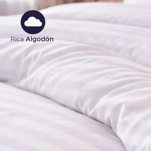 Duvet Hotelero Blanco 250 Hilos Polialgod n Premium 60/40 + Fundas Casa LiLe
