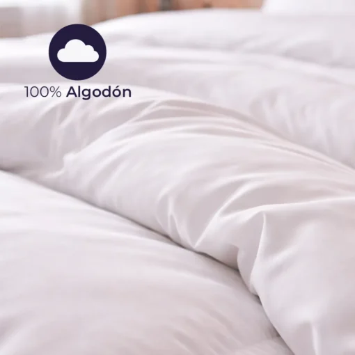 Duvet Hotelero Blanco 300 Hilos 100% Algod n + Fundas Casa LiLe