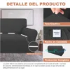 Protector de sof en L impermeable gris Casa LiLe