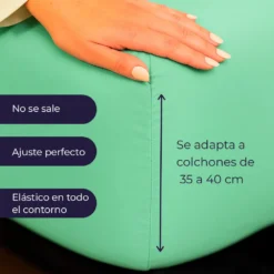 Juego de S banas Verde Menta Casa LiLe