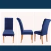 Protector de silla azul noche para comedor Casa LiLe