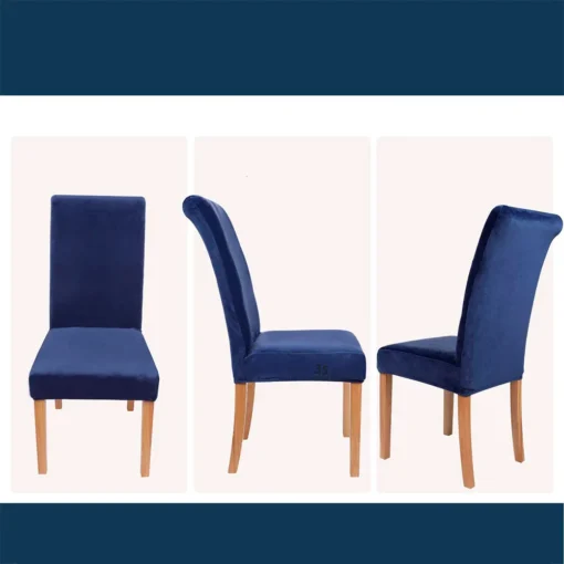 Protector de silla azul noche para comedor Casa LiLe