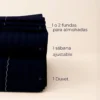 Juego de duvet azul noche premium Casa LiLe
