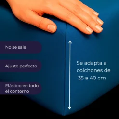 Juego de S banas 300 Hilos Azul Petr leo Casa LiLe