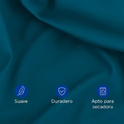 Juego de Duvet de 300 Hilos Azul Petr leo Casa LiLe