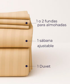 Juego de duvet beige