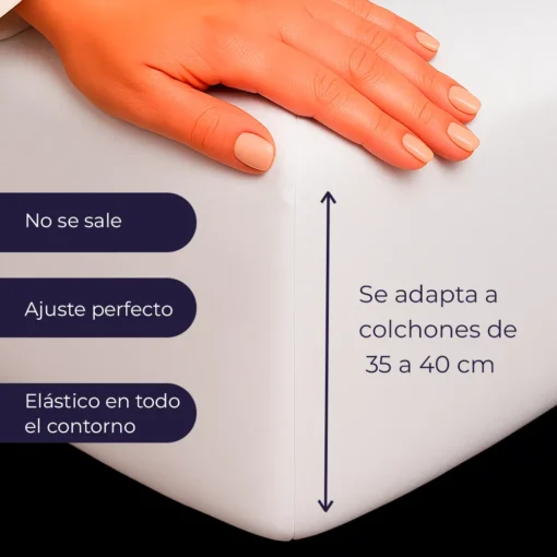 Juego de S banas 300 Hilos Blanco Casa LiLe