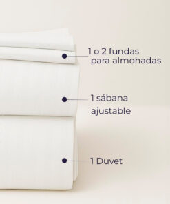 Juego de duvet blanco