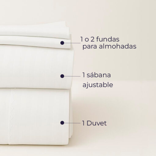 Juego de duvet blanco