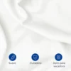 Combo Juego de Duvet 300 hilos Blanco + Plum n Casa LiLe