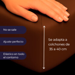 Juego de sábanas café