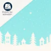 Edred n Navide o Doble Faz Invierno Azul Casa LiLe