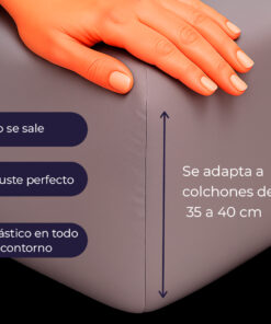 Juego de sábanas algodón gris