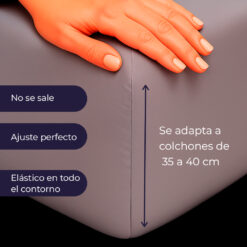 Juego de sábanas gris