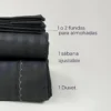 Juego de duvet premium gris oscuro Casa LiLe