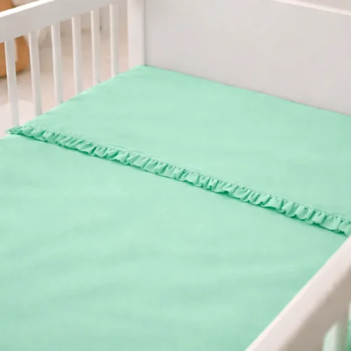 Juego de s banas verde con boleros para cuna Casa LiLe