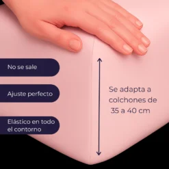 Juego de S banas 300 Hilos Palo Rosa Casa LiLe