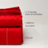 Juego de duvet rojo