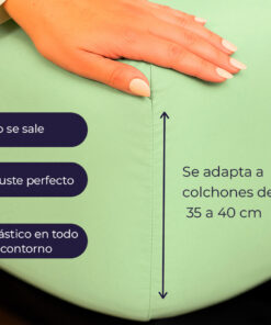 Juego de sabanas verde manzana