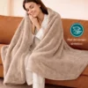 Cobija piel de conejo sint tica Camel Casa LiLe