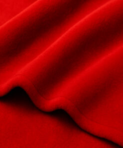 Cobija piel de conejo sintética roja