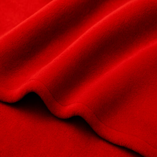 Cobija piel de conejo sintética roja