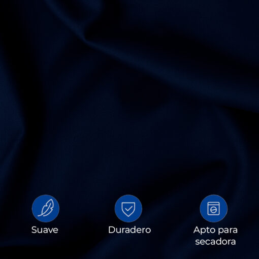 Juego de duvet algodón azul oscuro
