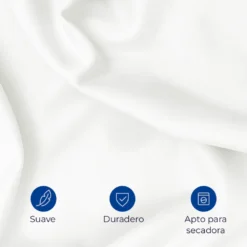 Combo Juego de Duvet en Algod n 200 Hilos + Plum n Blanco Casa LiLe