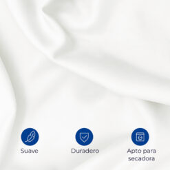 Juego de duvet algodón blanco