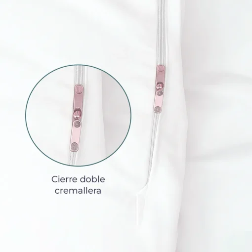 Juego de Duvet Blanco Liso de microfibra Casa LiLe