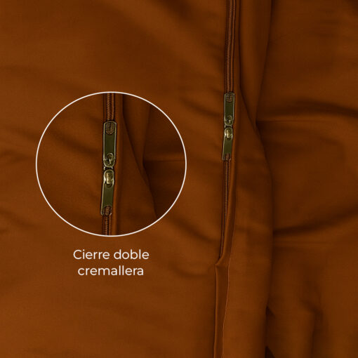 juego de duvet más plumón café