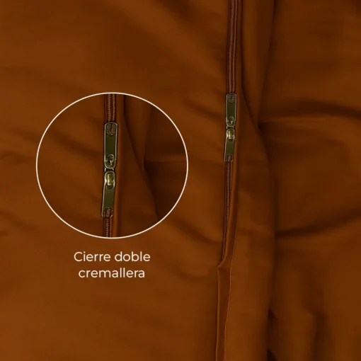 Juego de Duvet caf liso 100% Microfibra Casa LiLe