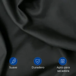Juego de Duvet Algod n Gris 400 hilos Casa LiLe