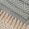 Manta Masai Zig Zag Gris Claro Casa LiLe
