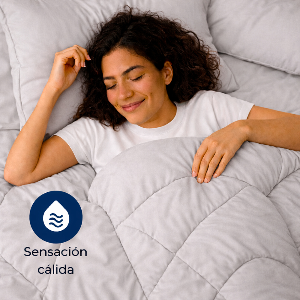 Plumón + Set de Fundas Gris Claro - Imagen 3