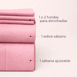 Juego de S banas para Ni a Rosado Casa LiLe