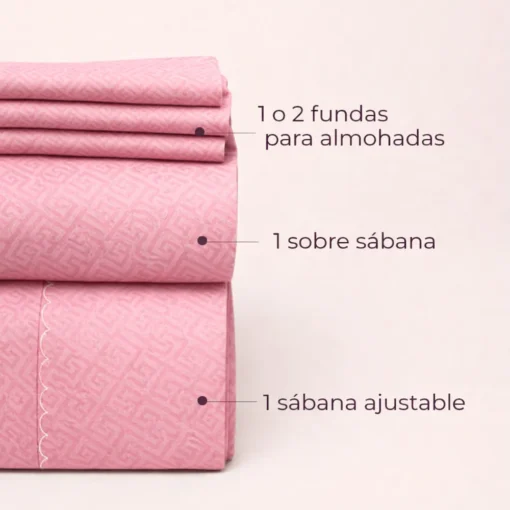 Juego de S banas para Ni a Rosado Casa LiLe