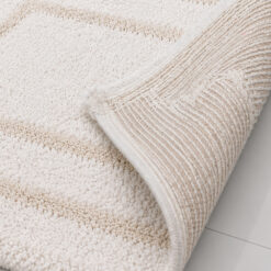 Alternative view of Tapete de Baño Beige 100% Algodón 900gr 40x60cm Diseño Marco