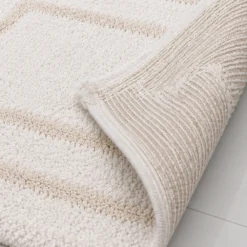 Tapete de Ba o Beige 100% Algod n 900gr 40x60cm Dise o Marco Casa LiLe