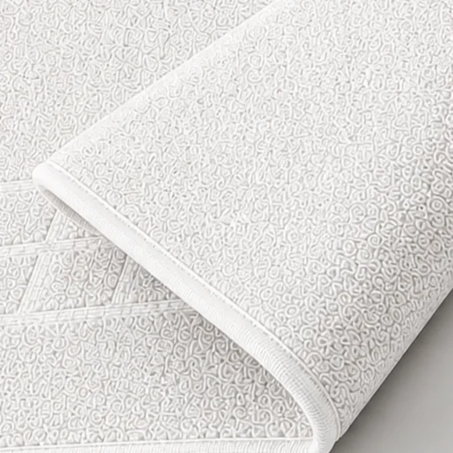 Tapete de Ba o Blanco 100% Algod n 1000G | 50 x 50 cm Casa LiLe