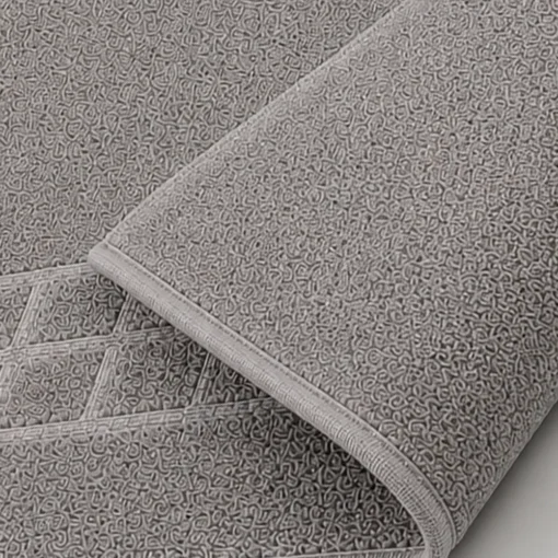 Tapete de Ba o Gris 100% Algod n 1000G | 50 x 50 cm Casa LiLe