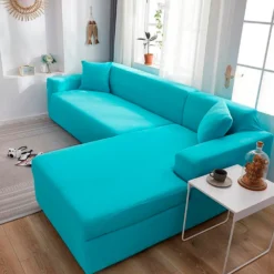 Protector de Sof Premium Azul Cielo L Derecho Tipo B (Con Imperfecciones) Casa LiLe