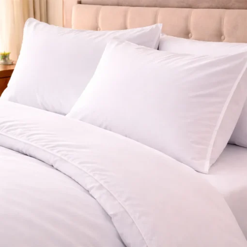 Duvet Hotelero Blanco 250 Hilos Polialgod n 60/40 + Fundas Casa LiLe