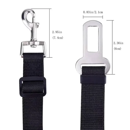 Correa ajustable para cintur n de carro Negro Casa LiLe