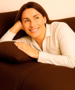 Juego de sábanas café