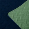 Cubrelecho Infantil Doble Faz Azul Oscuro y Verde Oliva Casa LiLe